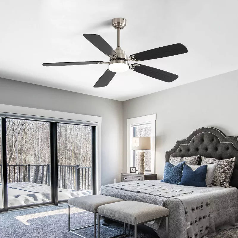 BestParts 52" Ceiling Fan, LED Ceiling Fan with Remote - Adjustable Color Temperature, 6 Speeds, DC Motor