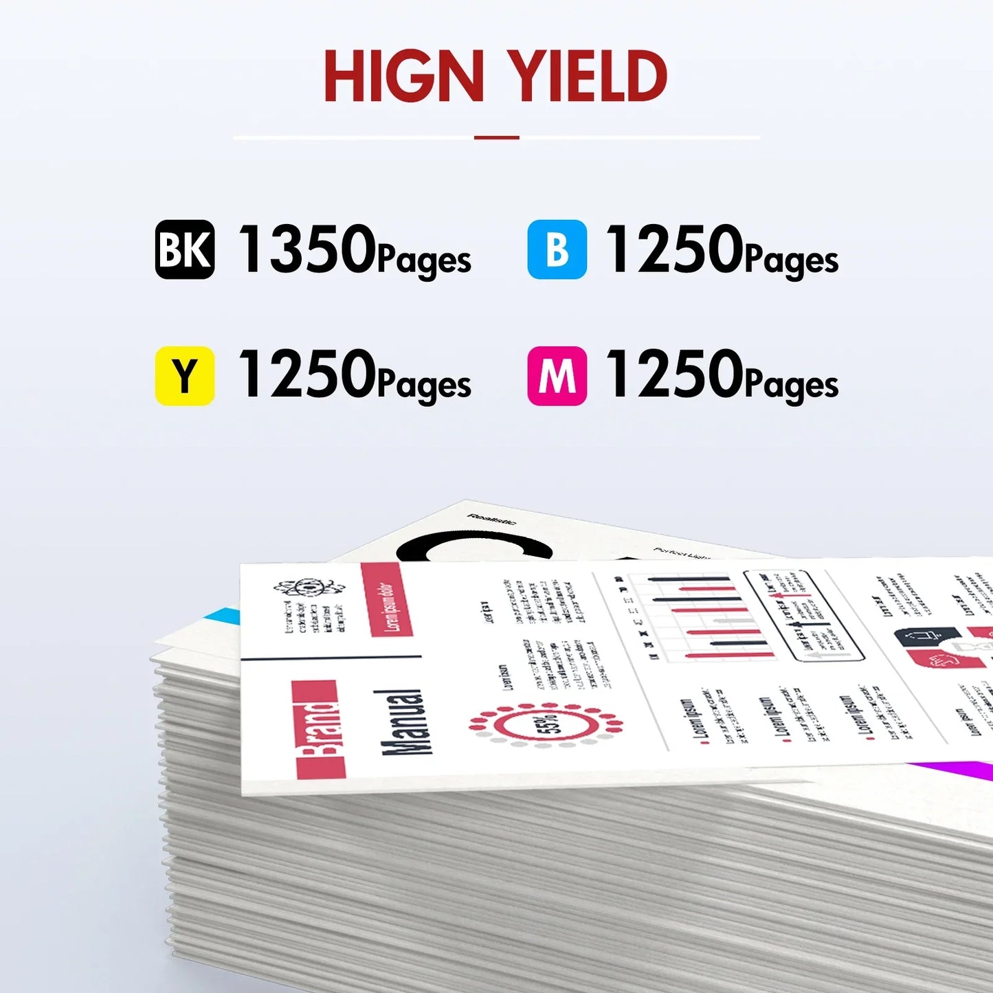 067 067H Toner Cartridge Compatible for Canon 067 067H Cartridge 067 imageCLASS MF656Cdw MF654Cdw LBP632Cdw LBP633Cdw MF653Cdw Printer High Yield CRG-067 Ink(4-Pack, Black Cyan Magenta Yellow)