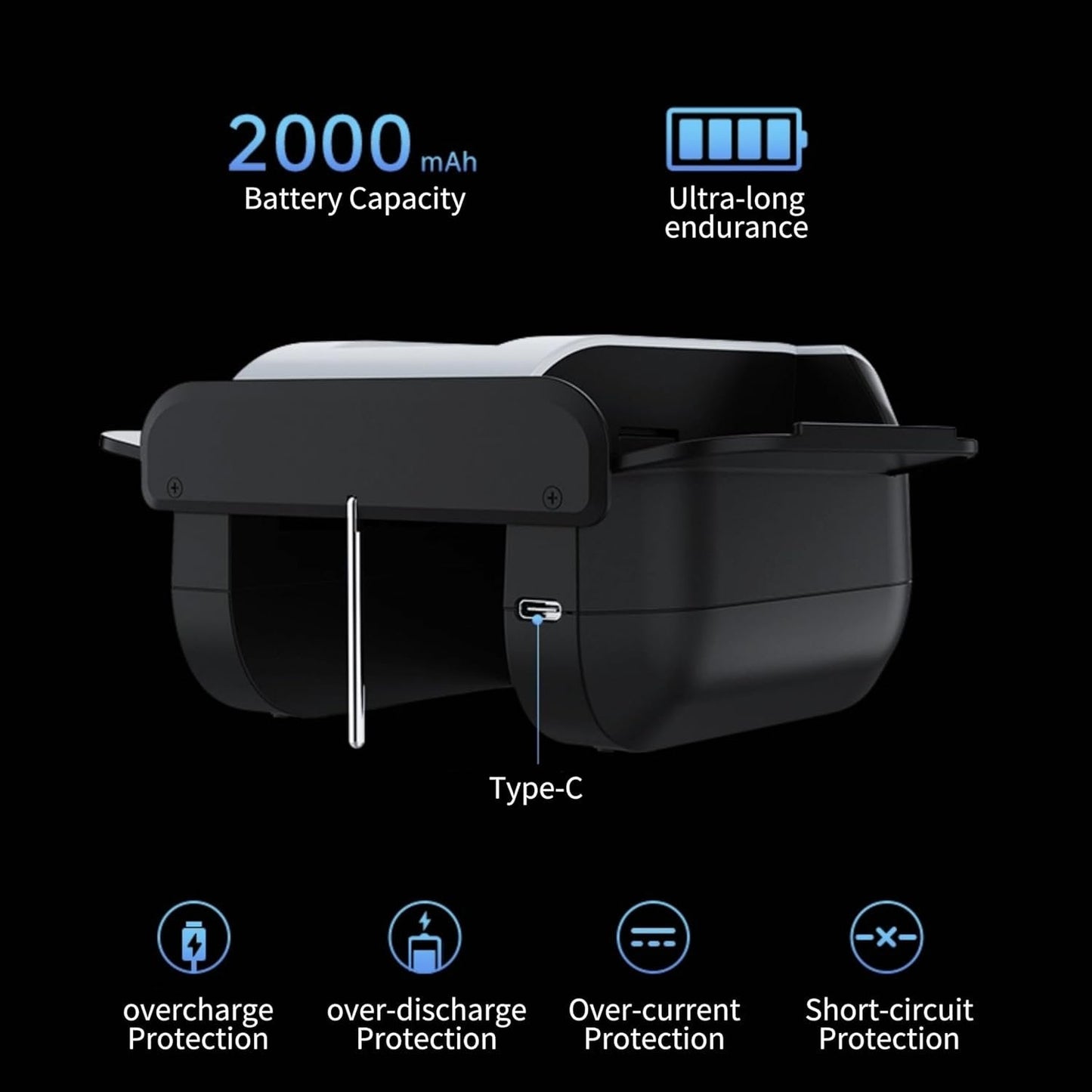 1-2 Deck Automatic Card Shuffler, Rechargeable 2000mAh Electric Card Shuffler 2 Deck for UNO, Poker, Phase 10, Skip-Bo, Texas Hold'em, Blackjack, Cards Game