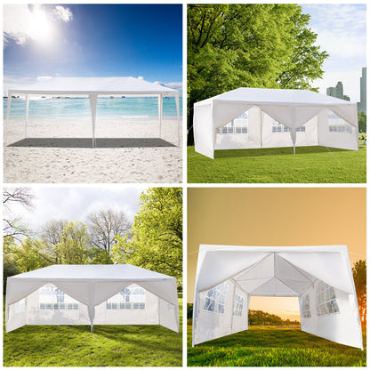 10'x20' Wedding Party Canopy Tent,6 Removable Sidewalls Great for Outdoor