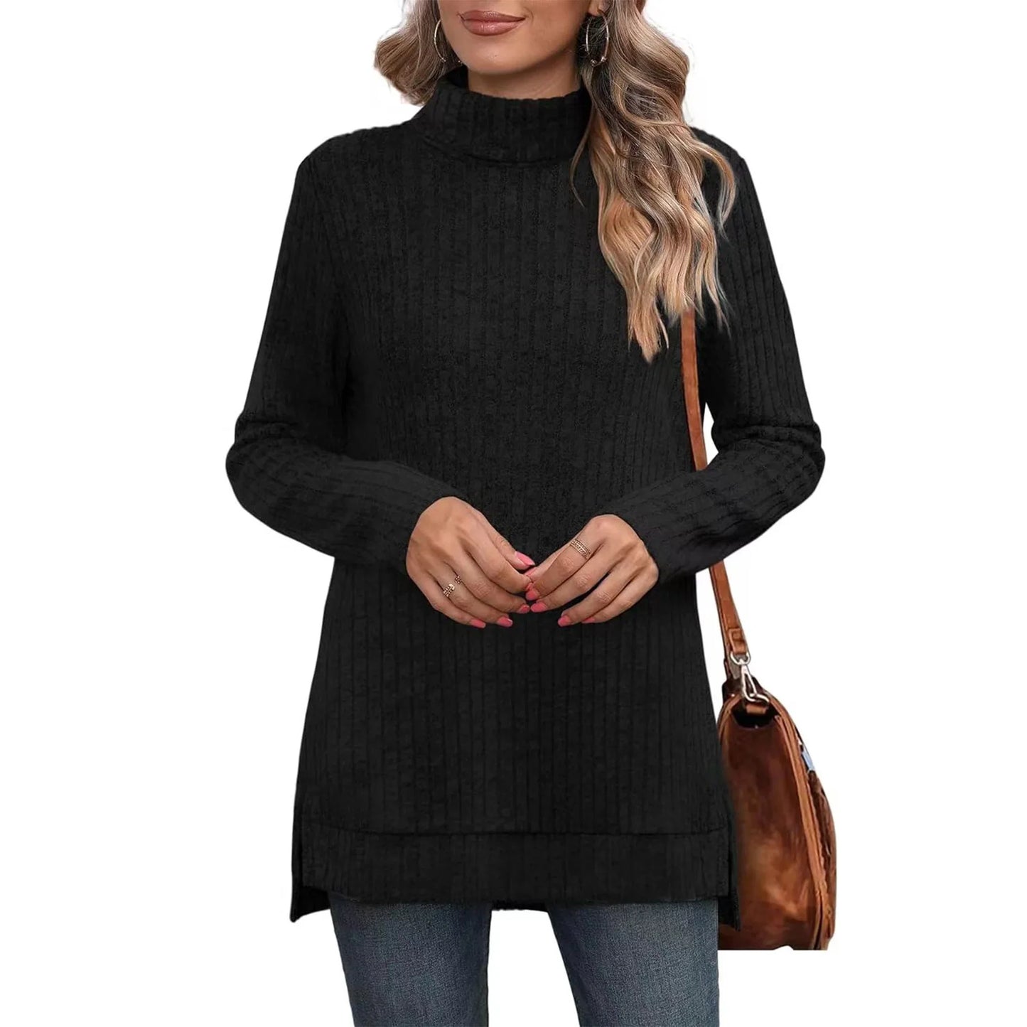 Womens Sweaters Long Sleeve Tops Fall Fashion Shirts Winter Lightweight Sweaters for Women Tops Dressy Casual T-Shirts Blouse