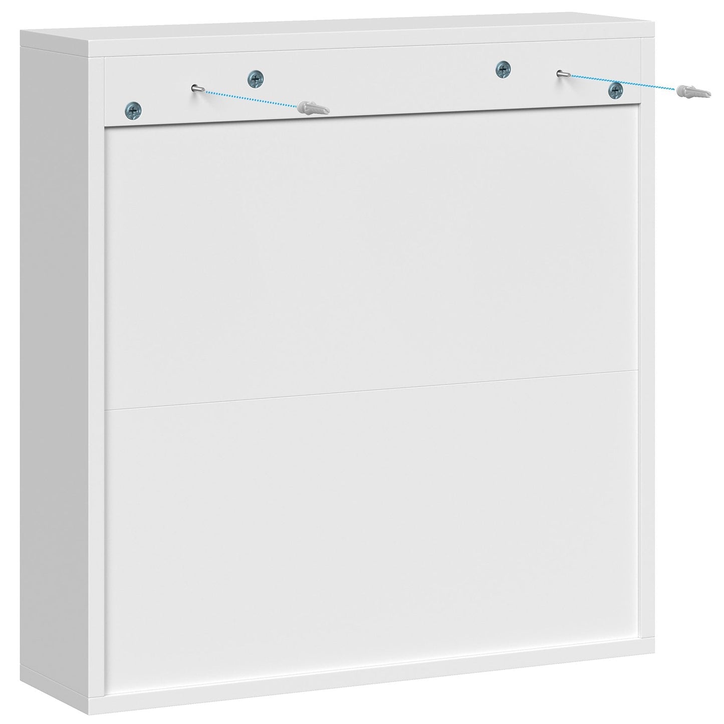 JOZ Bathroom Wall Cabinet, Kitchen Medicine Cabinet, Storage Cabinet with 2 Mirror Doors and Shelves, White