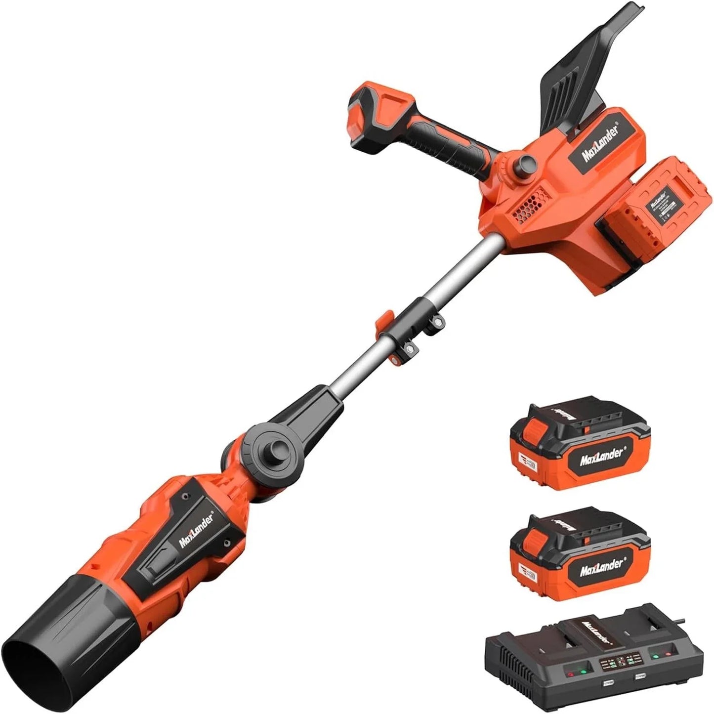MAXLANDER Leaf Blower Cordless, 40V Electric Battery Powered Leaf Blower with 2 Pcs 4.0Ah Batteries and Charger Included