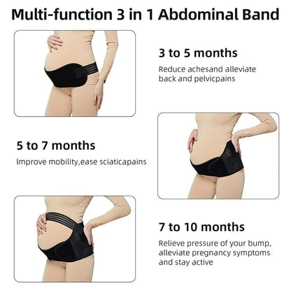 Maternity Support Belt Pregnancy Belly Band, Pregnancy Must Haves Belly Support Band, Antepartum Abdominal Back Support & Postpartum Belly Band - Pregnant Mom Gifts