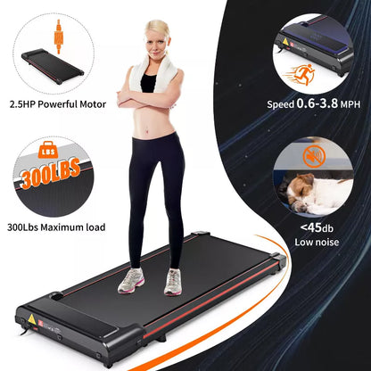 BestPart Treadmill, - Portable Walking Machine, Quiet 2.5 HP Motor, LED Display and Rollers, Speed 0.6-3.8 mph, 300 lb Weight Capacity