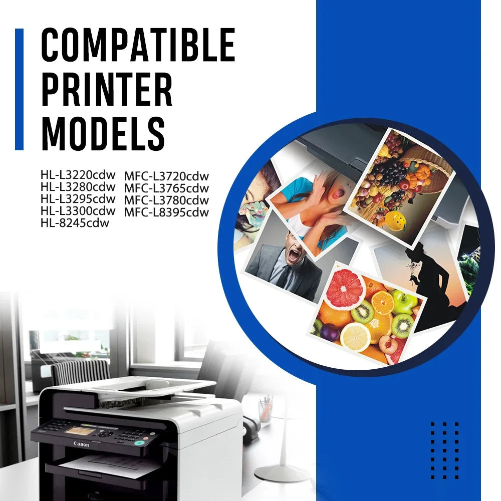 TN229XL Toner Cartridge with Chip High Yield Compatible for Brother TN-229XL TN229 TN-229 Work for MFC-L3780CDW MFC-L3720CDW HL-L3280CDW HL-L3220CDW HL-L3300CDW Printer (BK/C/M/Y, 4-Pack)