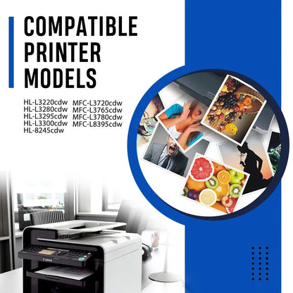 TN229XL Toner Cartridge with Chip High Yield Compatible for Brother TN-229XL TN229 TN-229 Work for MFC-L3780CDW MFC-L3720CDW HL-L3280CDW HL-L3220CDW HL-L3300CDW Printer (BK/C/M/Y, 4-Pack)