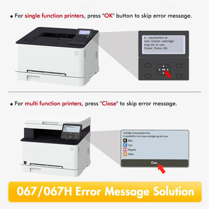 067H Toner Cartridge Compatible for Canon 067H 067 CRG-067H ImageCLASS MF656Cdw MF654Cdw MF653Cdw LBP633Cdw LBP632Cdw High Yield Printer Toner (4-Pack,Black Cyan Magenta Yellow)