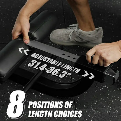 Syedee Seated AB Curl/ Back Extension Machine, Plate Loaded Machine with 450lbs Weight Capacity, Home Gym for Core and Back Training