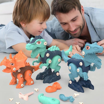JUGAAD LIFE Dinosaur Toys Take Apart Dinosaur Toys for Boys 3-6 Years Old with Electric Drill for Kids 3-5 5-7 Construction Building Toy Party Christmas Birthday Gifts for Toddlers Boys Girls