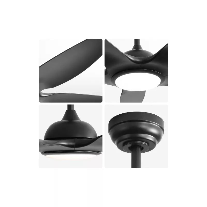 BestParts 48" Ceiling Fan with Dimmable LED Light & Remote Control - Energy Efficient Modern Design