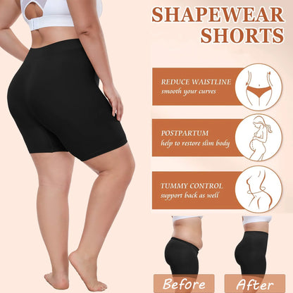 Anyfit Wear Plus Size Mid Waisted Body Shaper Shorts Shapewear for Women Tummy Control Thigh Slimming Panties