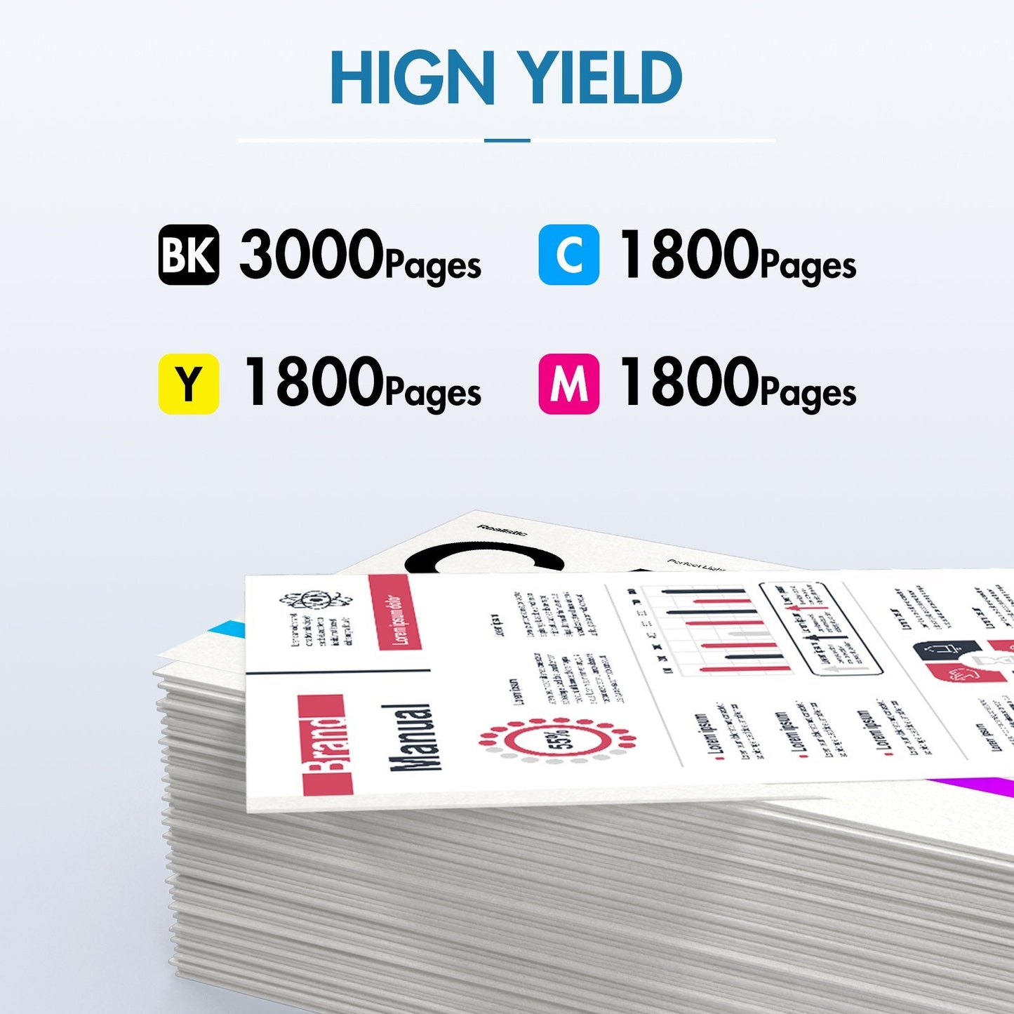 TN431 Colorich High Yied Toner Cartridge for Brother TN431 TN433 TN436 HL-L8360CDW MFC-L8900CDW HL-L8260CDW L8360CDWT MFC-L8610CDW Printer Ink (KCMY, 4-Pack)