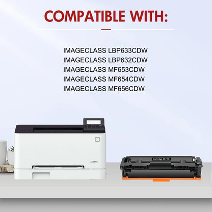 067H Toner Cartridge Compatible for Canon 067H 067 CRG-067H ImageCLASS MF656Cdw MF654Cdw MF653Cdw LBP633Cdw LBP632Cdw High Yield Printer Toner (4-Pack,Black Cyan Magenta Yellow)
