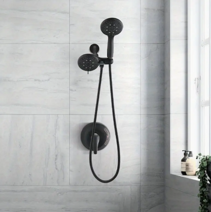 WYR-VIO Shower Head with Handheld, High Pressure Shower Head with Hose Bracket Rubber Washers