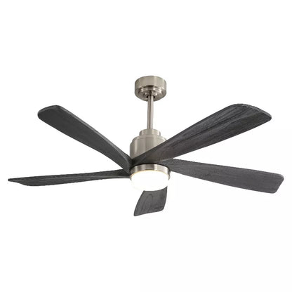 BestParts 52 Ceiling Fan with LED Light 6 Speed Bi Directional DC Motor, Solid Wood Blades, Remote Control