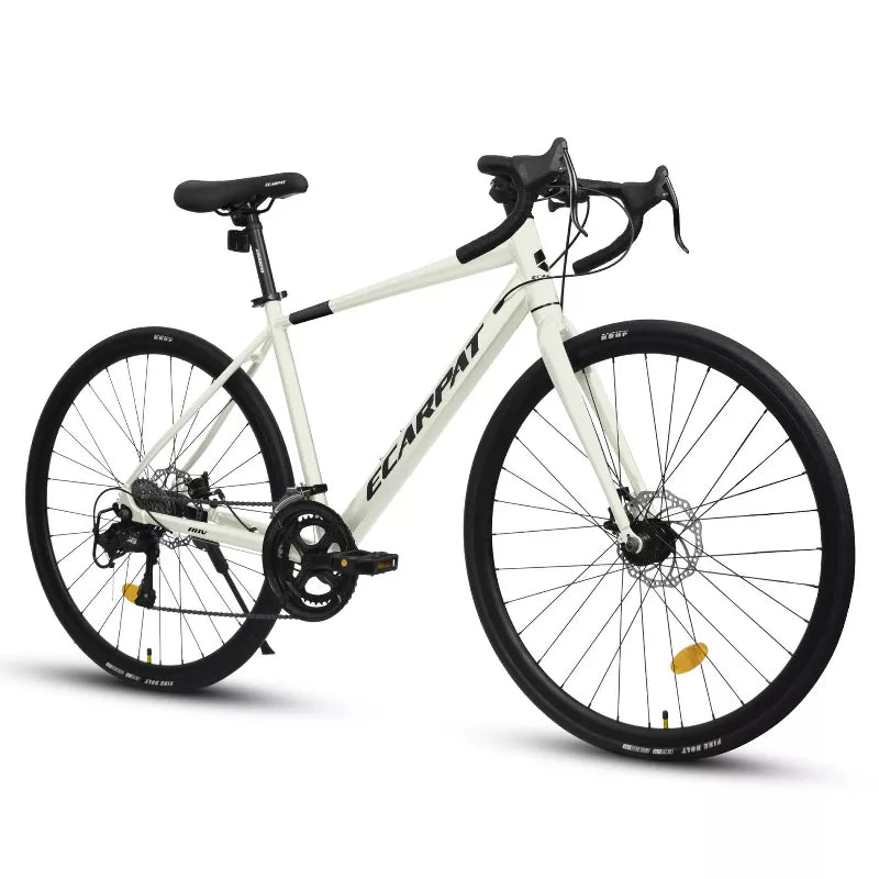 BestParts Road Bike 700C x 23, Lightweight City Bicycle, Urban Commuter Bike for Men Women, 16-Speed Gear, Alloy Frame, 28 Inch, Cream