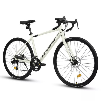 BestParts Road Bike 700C x 23, Lightweight City Bicycle, Urban Commuter Bike for Men Women, 16-Speed Gear, Alloy Frame, 28 Inch, Cream