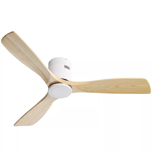 BestParts 52 Ceiling Fan, Recessed with Remote - Reversible DC Motor, 6 Speeds, Vintage Farmhouse Design