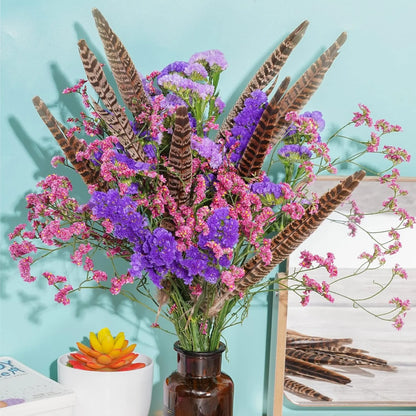 20PCS Pheasant Tail Feather for DIY Crafts Home Holiday Party Decorations, 10-12 inch Natural Feather