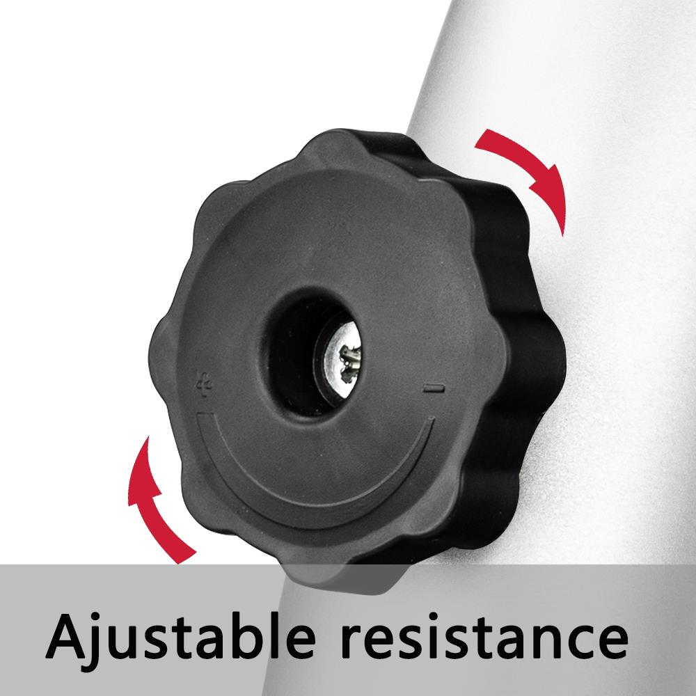 Zimtown Fitness Cycling Exerciser Mini Pedal Exercise Bike, Under Desk Elliptical Bicycle Trainer with LCD Display, for Indoor Home Gym Cycle, Leg Arm Workout, Silver