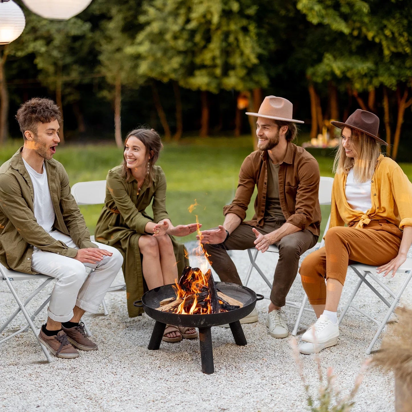 Ktaxon 10 Pack Commercial Plastic Folding Chairs Stackable Wedding Party Chairs Portable Chairs for Outdoor White