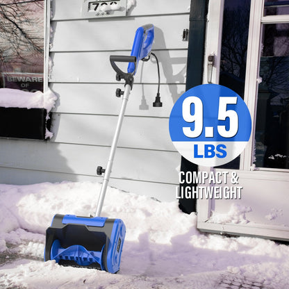 SOYUS 11" Electric Snow Shovel, Snow Blower with Adjustable Front Handle, 10 Amp