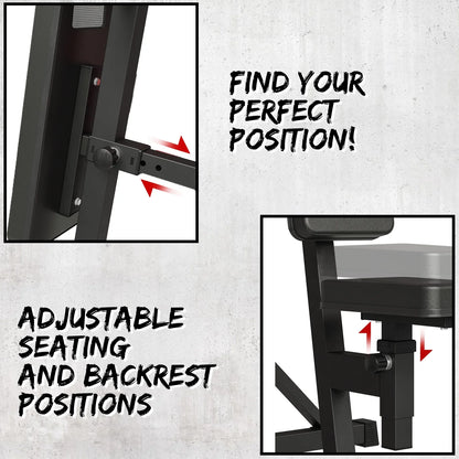 syedee Plate Loaded Deltoid and Shoulder Press Machine with Adjustable Seat and Backrest, 800 Weight Capacity Upper Body Machine for Shoulder Muscle