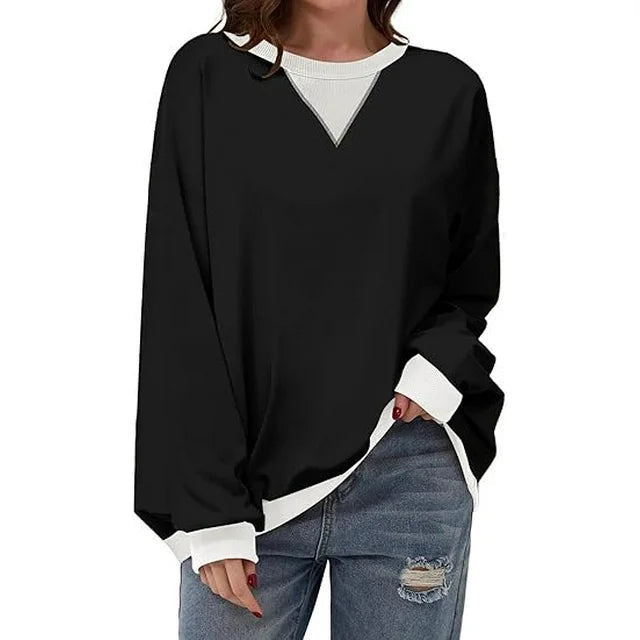 SHIBEVER Womens Long Sleeve Shirts Fall Tops Casual Loose Fit Dressy Fashion Basic Outfits Trendy Clothes 2024