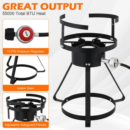 Ktaxon Propane Outdoor Fryer Aluminum Frying/Boiling Turkey Fryer Pot 30QT