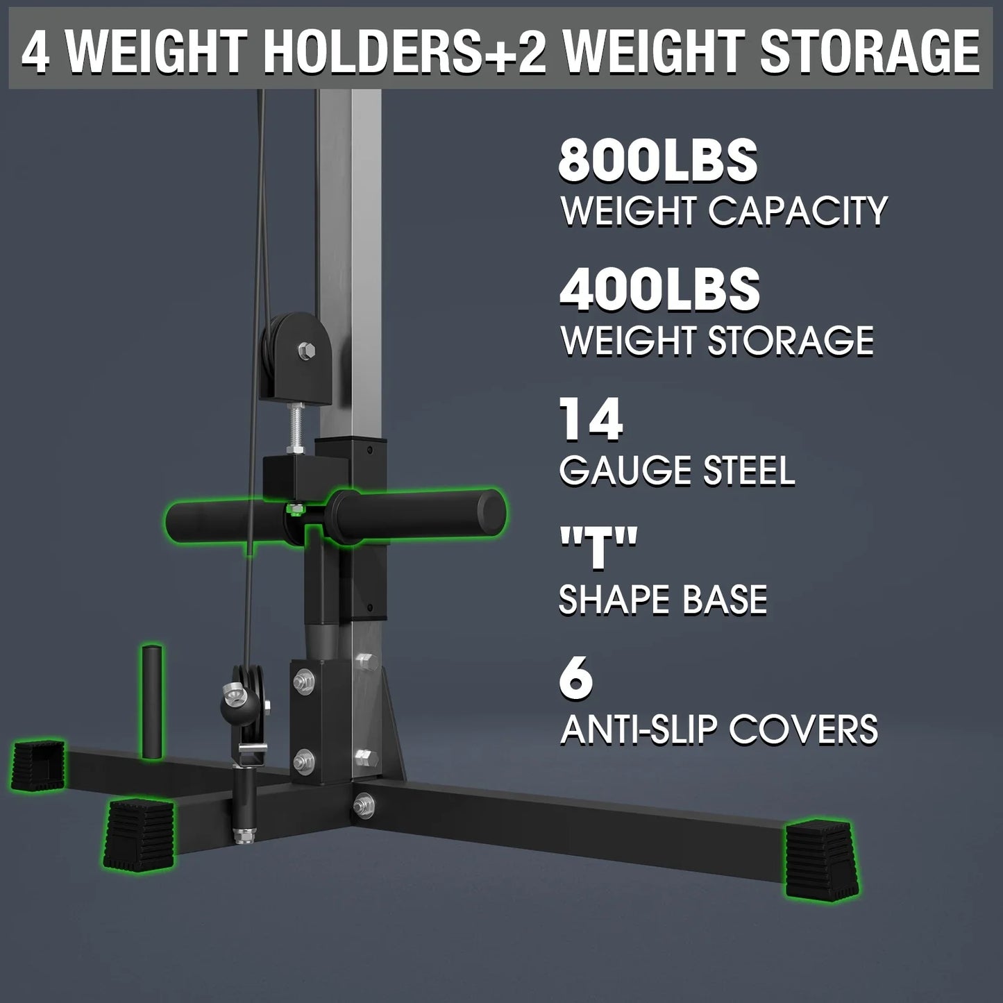 Cable Crossover Machine, syedee Dual Pulley Cable Machine, 400lbs Plate loaded Cable Fly Machine for Home Gym, Standard Home Gym Equipment with Pulley System