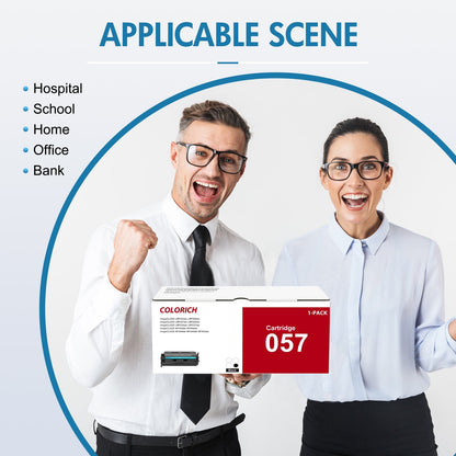 057 057H Toner Cartridge High Yield with Chip Compatible for Canon 057 057 057H CRG-057H ImageCLASS MF445dw MF448dw MF449dw LBP226dw LBP227dw LBP228dw MF445 Printer Ink (Black, 2-Pack)