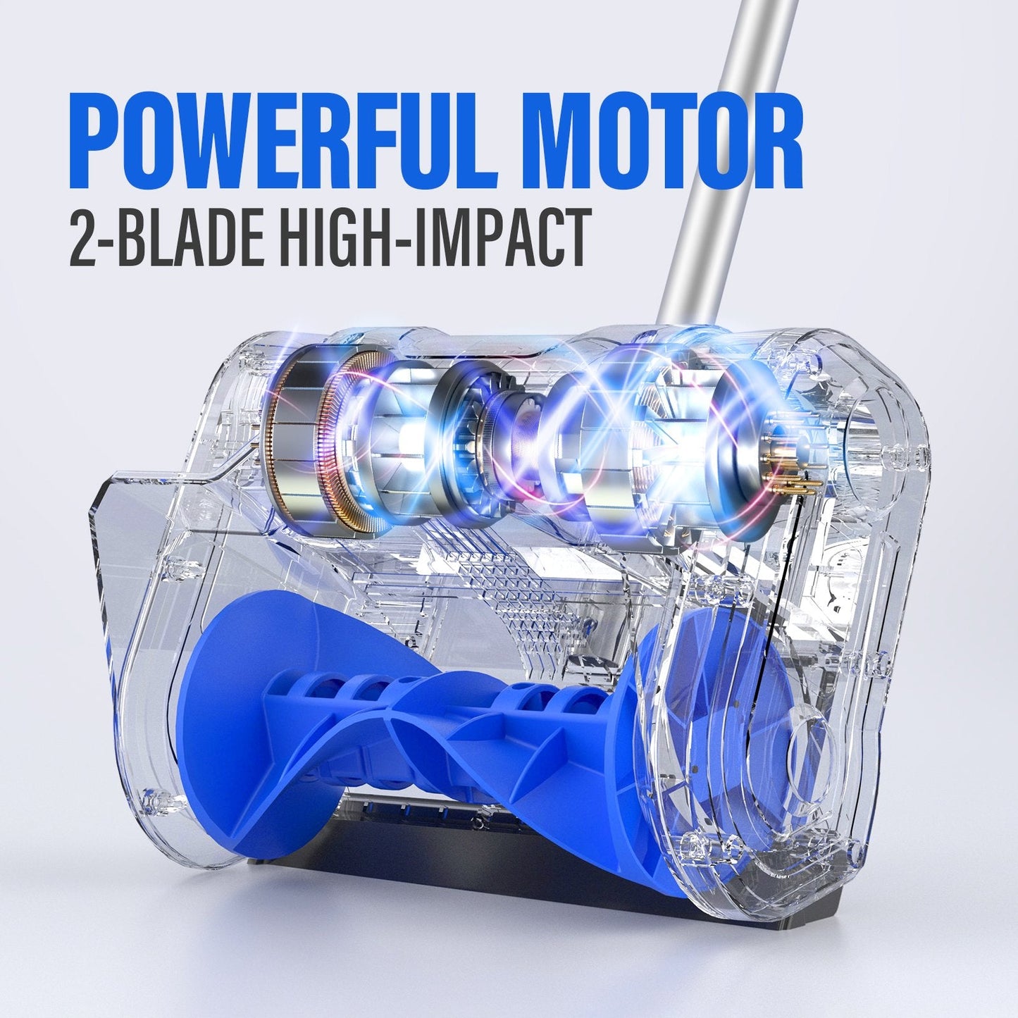 SOYUS 11" Electric Snow Shovel, Snow Blower with Adjustable Front Handle, 10 Amp