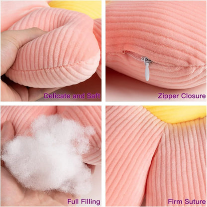 2 Pack Flower Pillows, 16 in Cute and Comfortable Floor Cushions Soft Fun Plant Throw Pillows Preppy Aesthetic Room Decor for Couch Sofa Chair