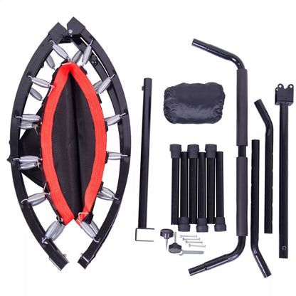 VisioGear Trampoline, 40" Mini Kids Trampoline, Indoor Outdoor Toddler Bouncer, Black, 39.37*39.37*45.28