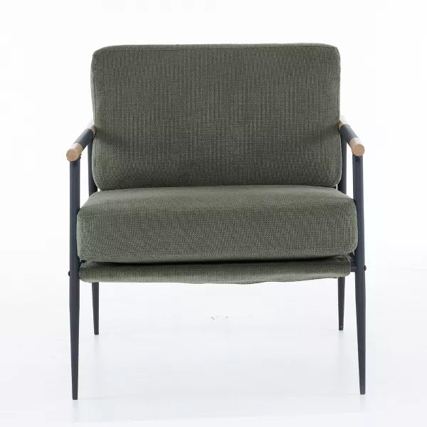 Dexmalle Mid-century Accent Chair Armchair with Metal Frame