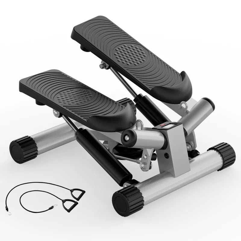 VisioGear Mini Stepper for Home Exercise, Portable Full Body Workout Stepper Machine, Gray, 16.5*9.1*18.7