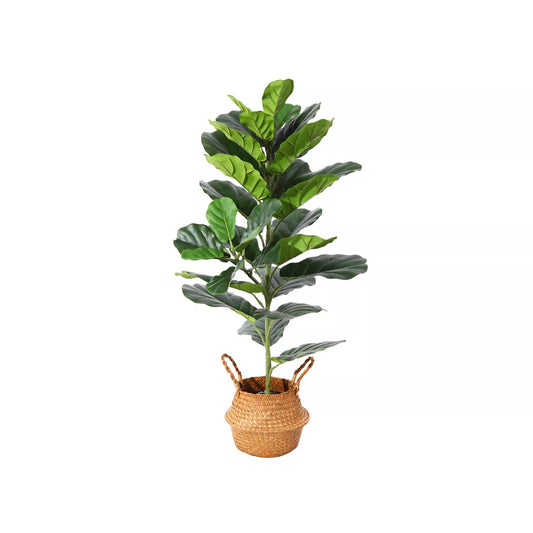Kazeila Artificial Fiddle Leaf Fig Plants Fake Ficus Lyrata Plant with Leaves, Perfect for Home Indoor Outdoor Office Modern Decor Green