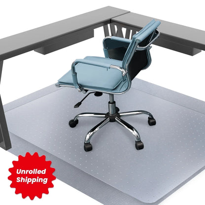 VAVSEA Office Chair Mat for Carpet Floor, Computer Desk Chair Mat for Low Pile Carpet, 36 x 48 Heavy Duty Polycarbonate Clear Floor Mat for Home Office