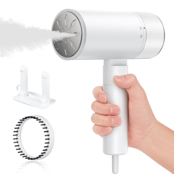 VAVSEA Steamer for Clothes, 1200W Portable Home Garment Steamer, Foldable Handheld Mini Travel Fabric Steam, 13s Fast Heat-up with 200ml Tank, White