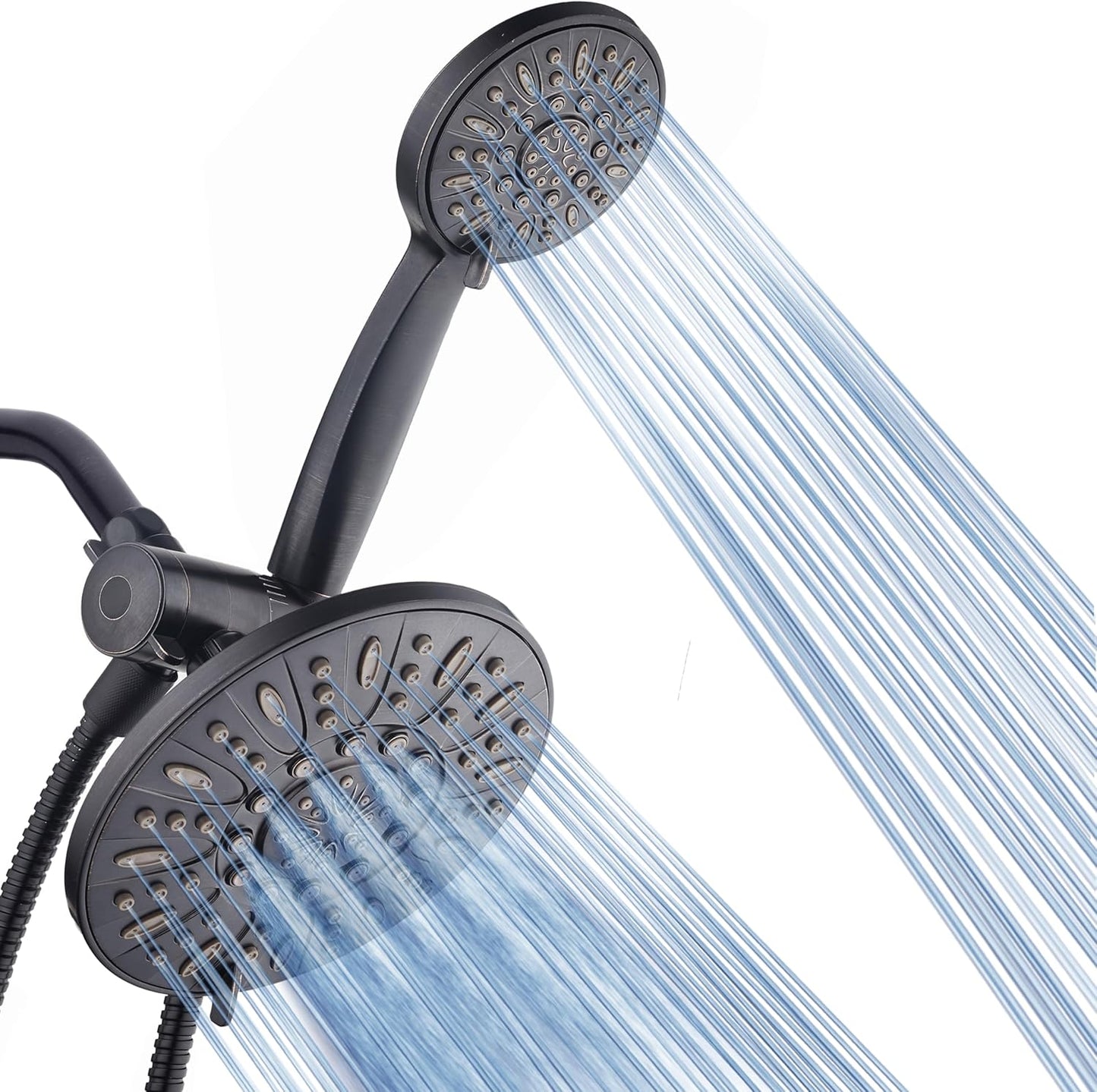 WYR-VIO Shower Head, High Pressure Shower Heads with Adjustable Steel Hose