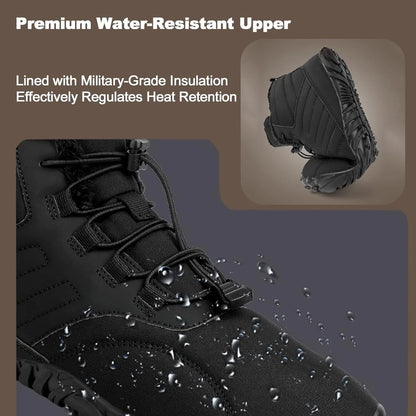 Waterproof Winter Hiking Boots Barefoot Shoes Thermal Fleece, For Men/Women, Trail Running Non-Slip