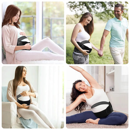 Maternity Support Belt Pregnancy Belly Band, Pregnancy Must Haves Belly Support Band, Antepartum Abdominal Back Support & Postpartum Belly Band - Pregnant Mom Gifts