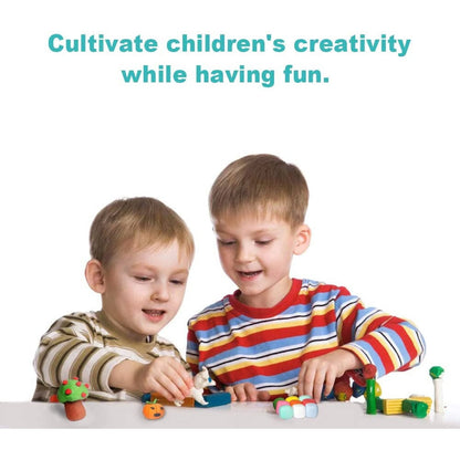 Tomorotec 33 Colors Air Dry Polymer Clay Super Soft, Ultra Light Foam Clay for Children Non-Toxic Eco-Friendly Magical Modeling Clay with Tools Set