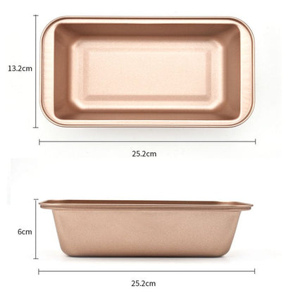 LIMICAR Loaf Pan Set of 2,9x5 Bread Pan,Carbon Steel Bread Loaf Pan For Bread Meatloaf Lasagna Cake,Dishwasher Safe,Gold